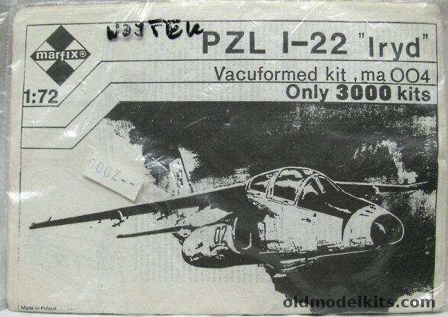 Marfix 1/72 PZL I-22 Lryd - Bagged, ma004 plastic model kit
